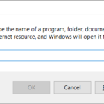 computer run dialogue box