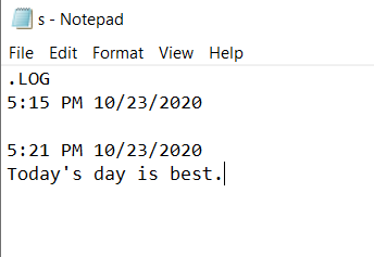 notepad diary uses on computer