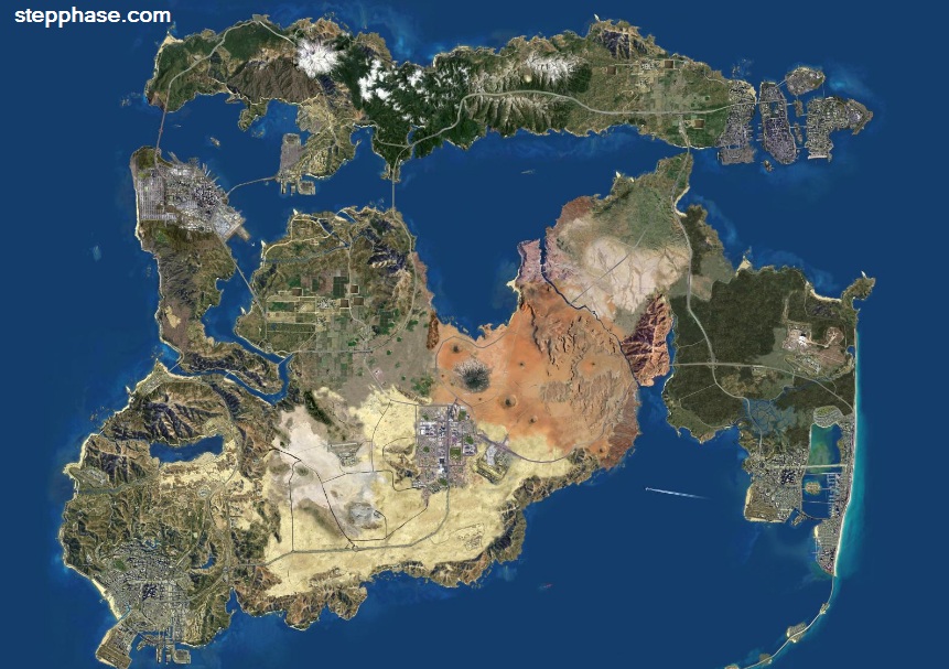 GTA Project Americas map leak, we are hoping - Step Phase