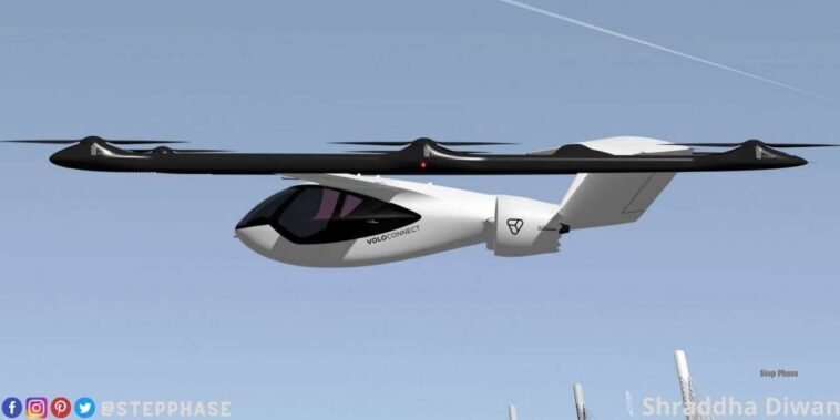The VoloConnect is fitted with a retractable landing gear. © Volocopter