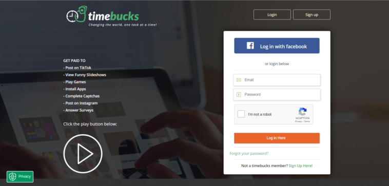 sign up timebucks