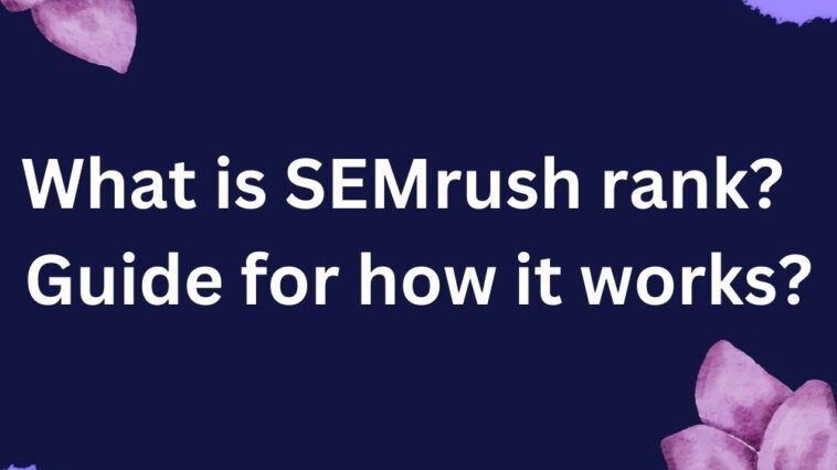 what is semrush rank