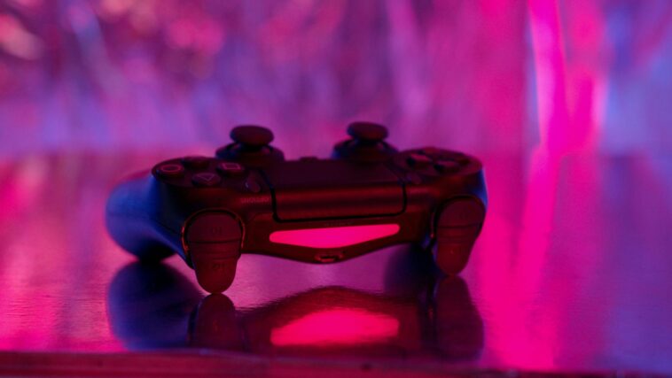 cloud gaming controller neon