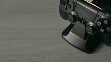 playstation controller gaming neon