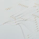 Abstract illustration depicting complex digital neural networks and data flow.