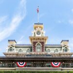 Capture of the iconic Magic Kingdom entrance at Disney World, Bay Lake, Florida.
