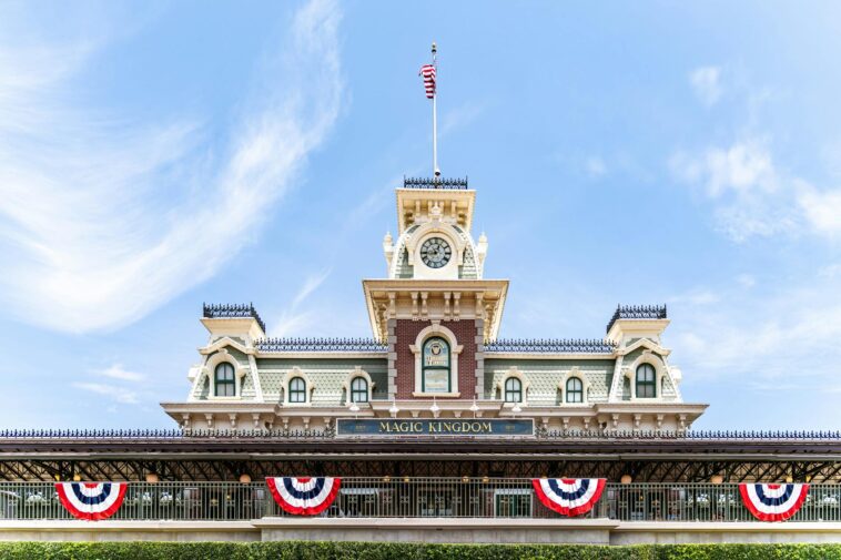 Capture of the iconic Magic Kingdom entrance at Disney World, Bay Lake, Florida.