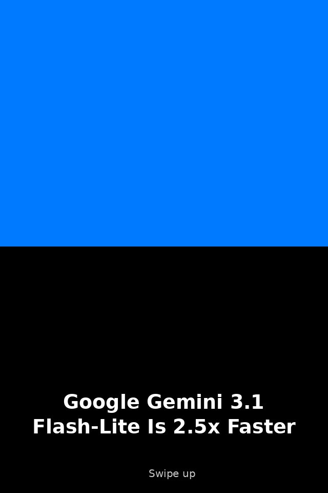 Google Drops a Speed Demon